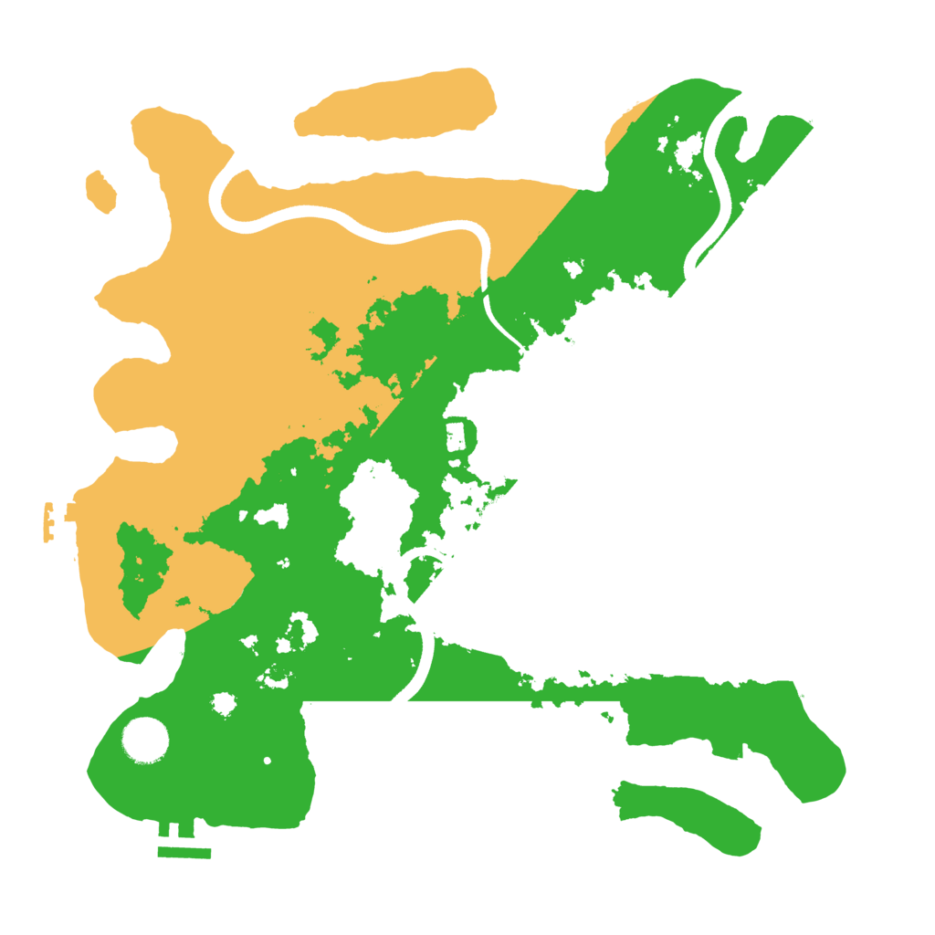 Biome Rust Map: Procedural Map, Size: 3550, Seed: 629210278