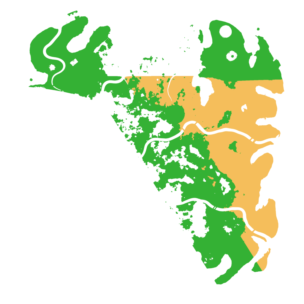 Biome Rust Map: Procedural Map, Size: 4500, Seed: 560160