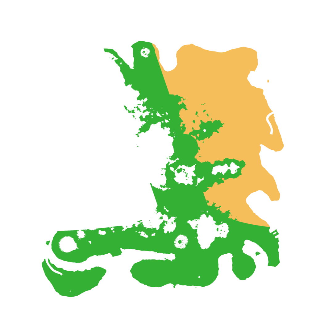 Biome Rust Map: Procedural Map, Size: 3500, Seed: 58992053