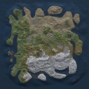 Thumbnail Rust Map: Procedural Map, Size: 3500, Seed: 75834, 15 Monuments