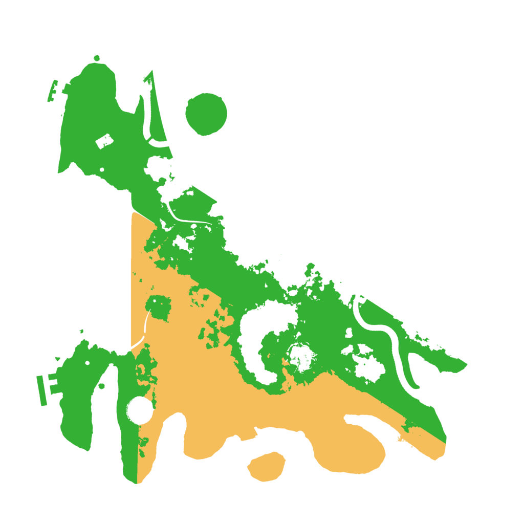 Biome Rust Map: Procedural Map, Size: 3500, Seed: 62985