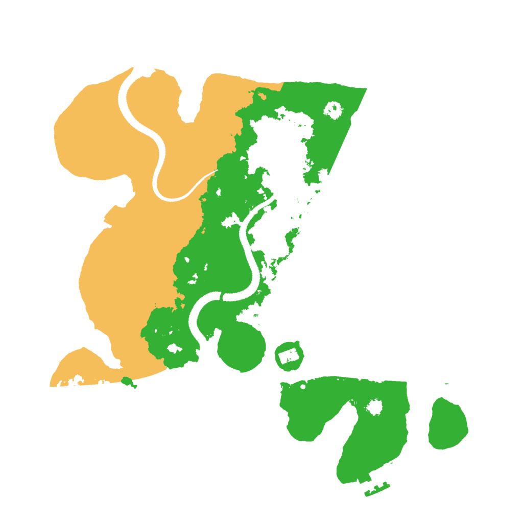 Biome Rust Map: Procedural Map, Size: 3000, Seed: 612556