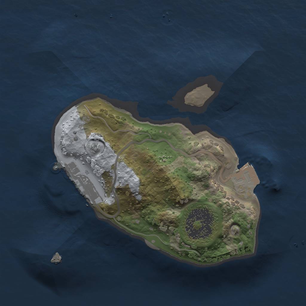 Rust Map: Procedural Map, Size: 1500, Seed: 301119930, 4 Monuments