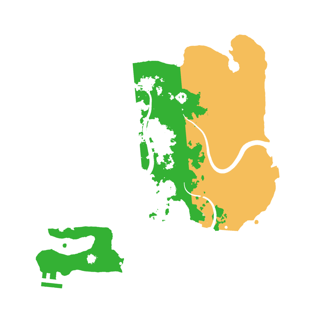 Biome Rust Map: Procedural Map, Size: 3000, Seed: 20689