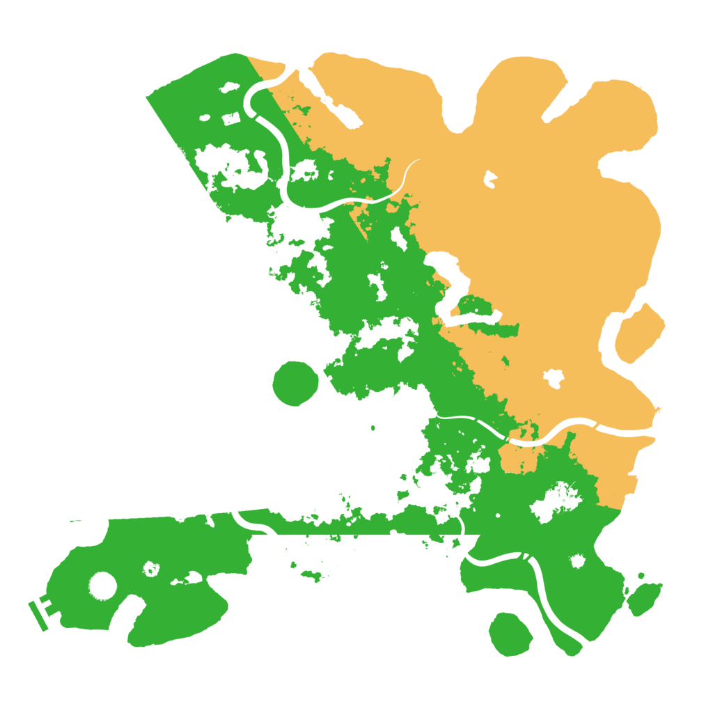 Biome Rust Map: Procedural Map, Size: 4500, Seed: 25672