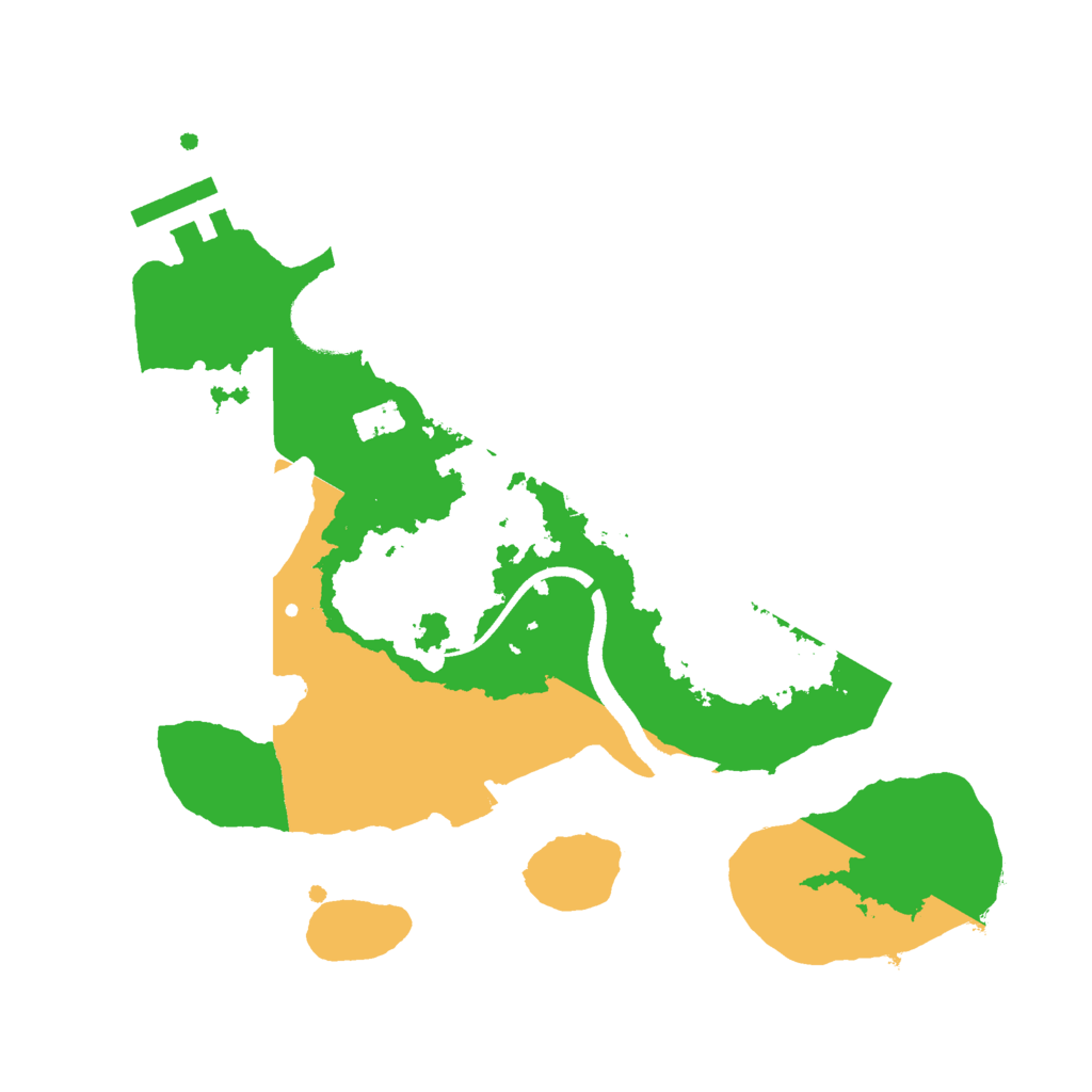 Biome Rust Map: Procedural Map, Size: 2500, Seed: 948677768