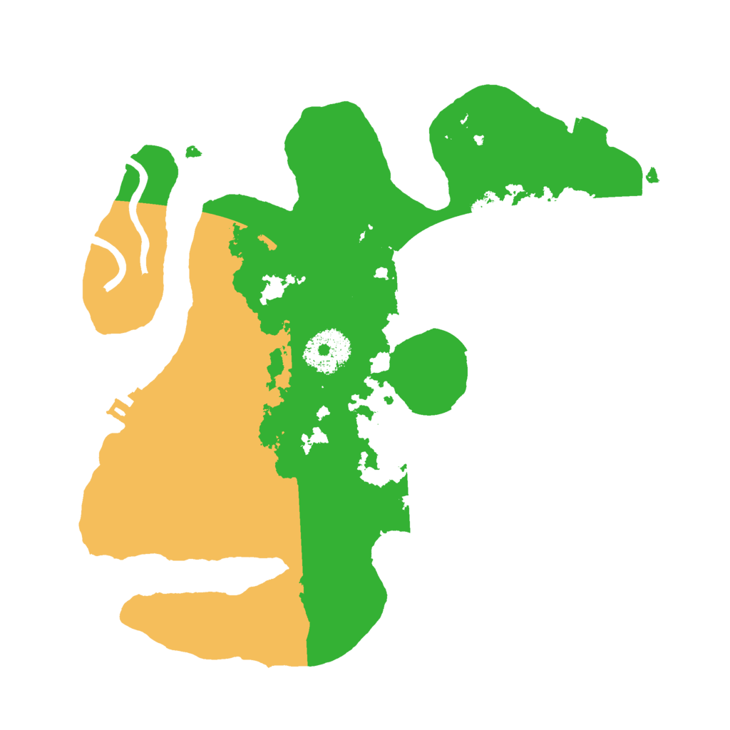 Biome Rust Map: Procedural Map, Size: 2500, Seed: 434363425