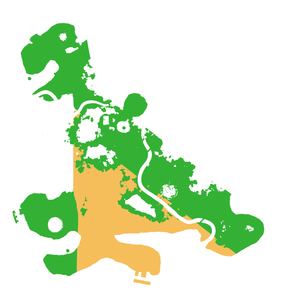 Biome Rust Map: Procedural Map, Size: 3500, Seed: 435038333