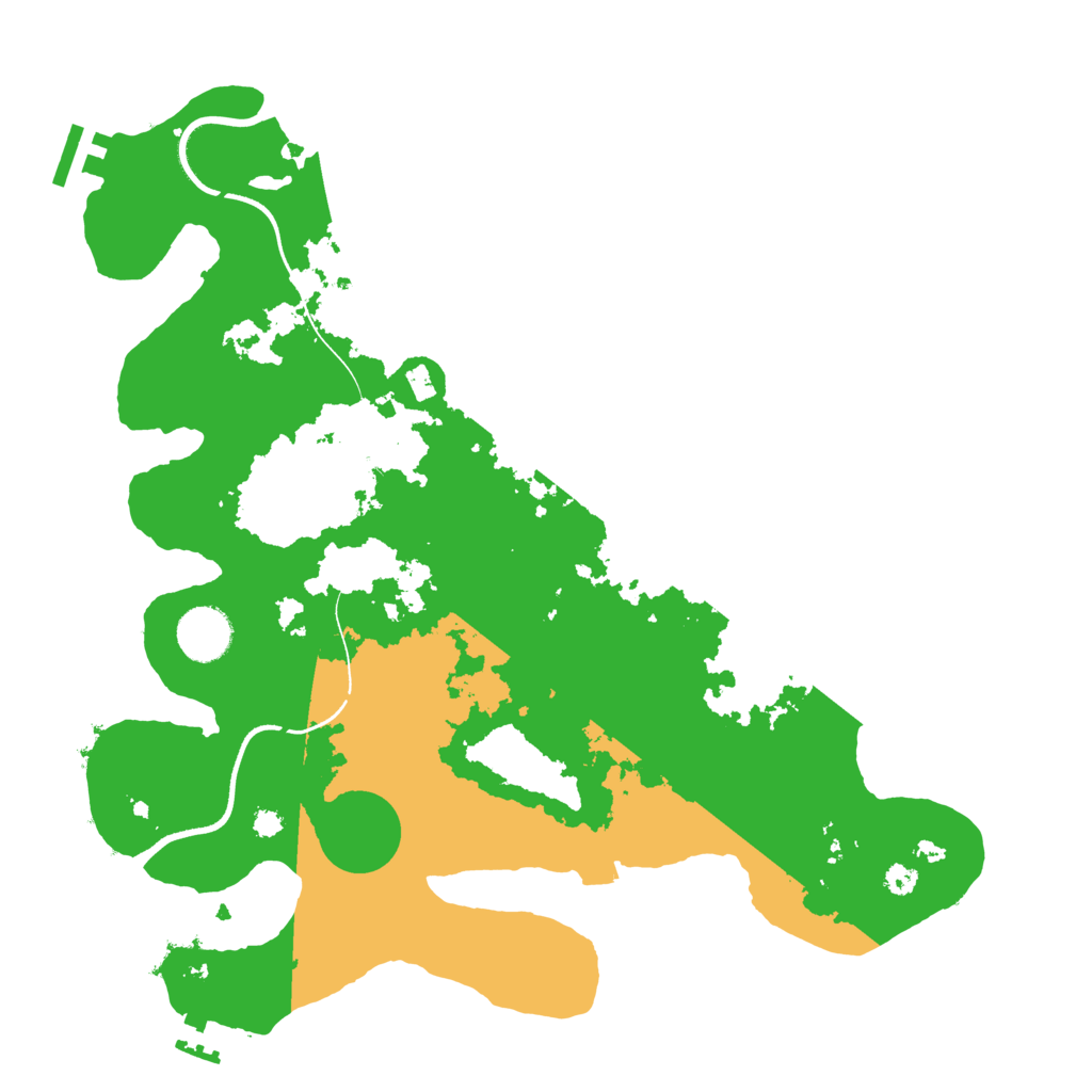 Biome Rust Map: Procedural Map, Size: 3500, Seed: 435038333