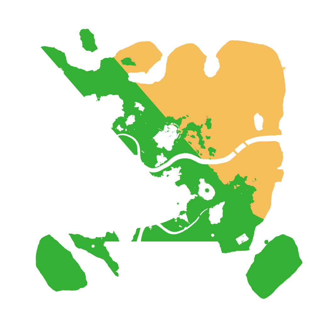 Biome Rust Map: Procedural Map, Size: 3000, Seed: 54813