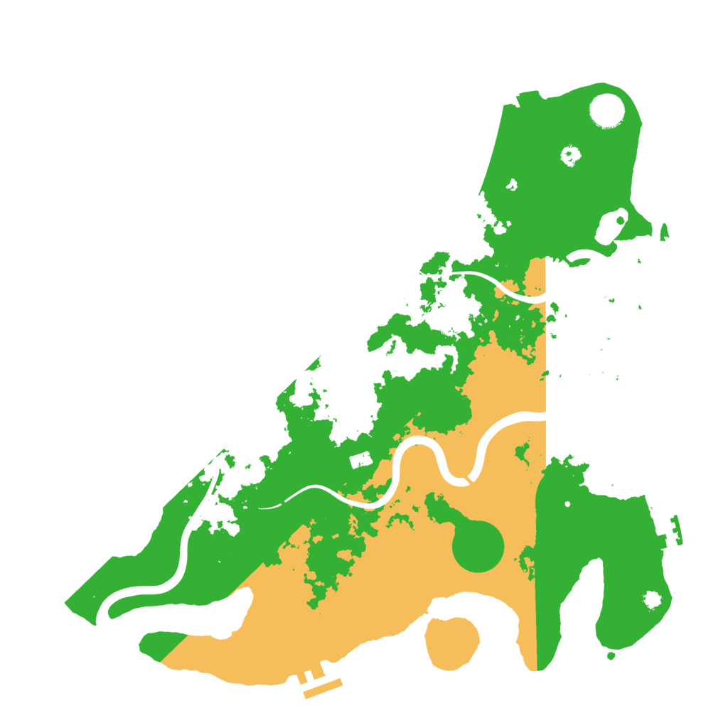 Biome Rust Map: Procedural Map, Size: 3700, Seed: 977837319