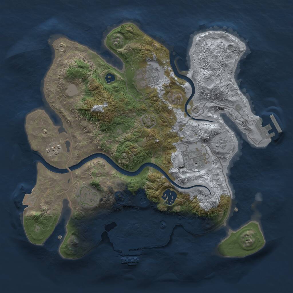 Rust Map: Procedural Map, Size: 3000, Seed: 426, 11 Monuments