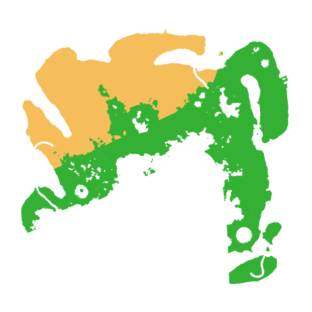 Biome Rust Map: Procedural Map, Size: 3500, Seed: 561112677