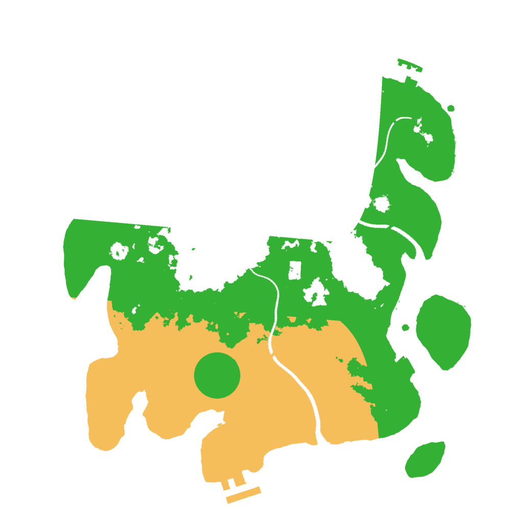 Biome Rust Map: Procedural Map, Size: 3000, Seed: 895210455