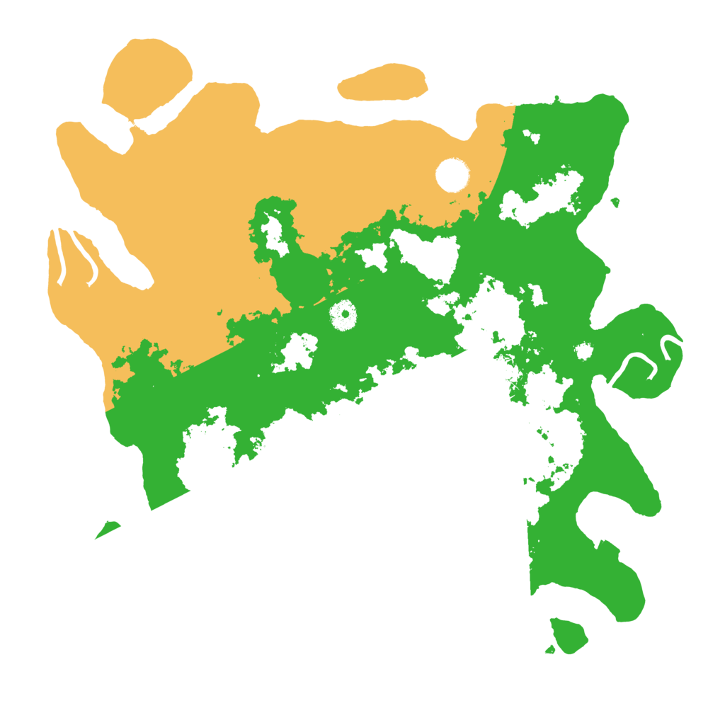 Biome Rust Map: Procedural Map, Size: 3800, Seed: 2025