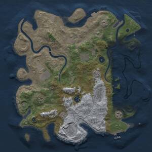 Thumbnail Rust Map: Procedural Map, Size: 3750, Seed: 2080986349, 16 Monuments