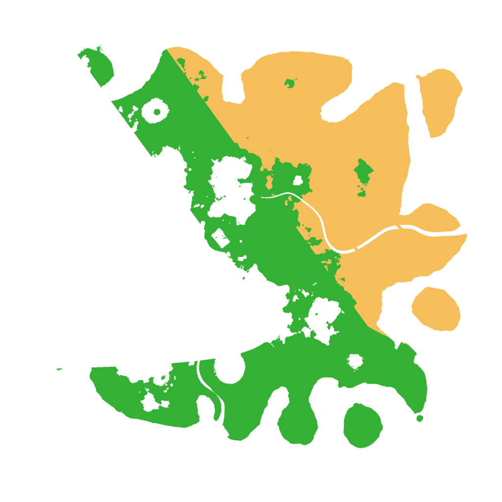 Biome Rust Map: Procedural Map, Size: 3000, Seed: 11157