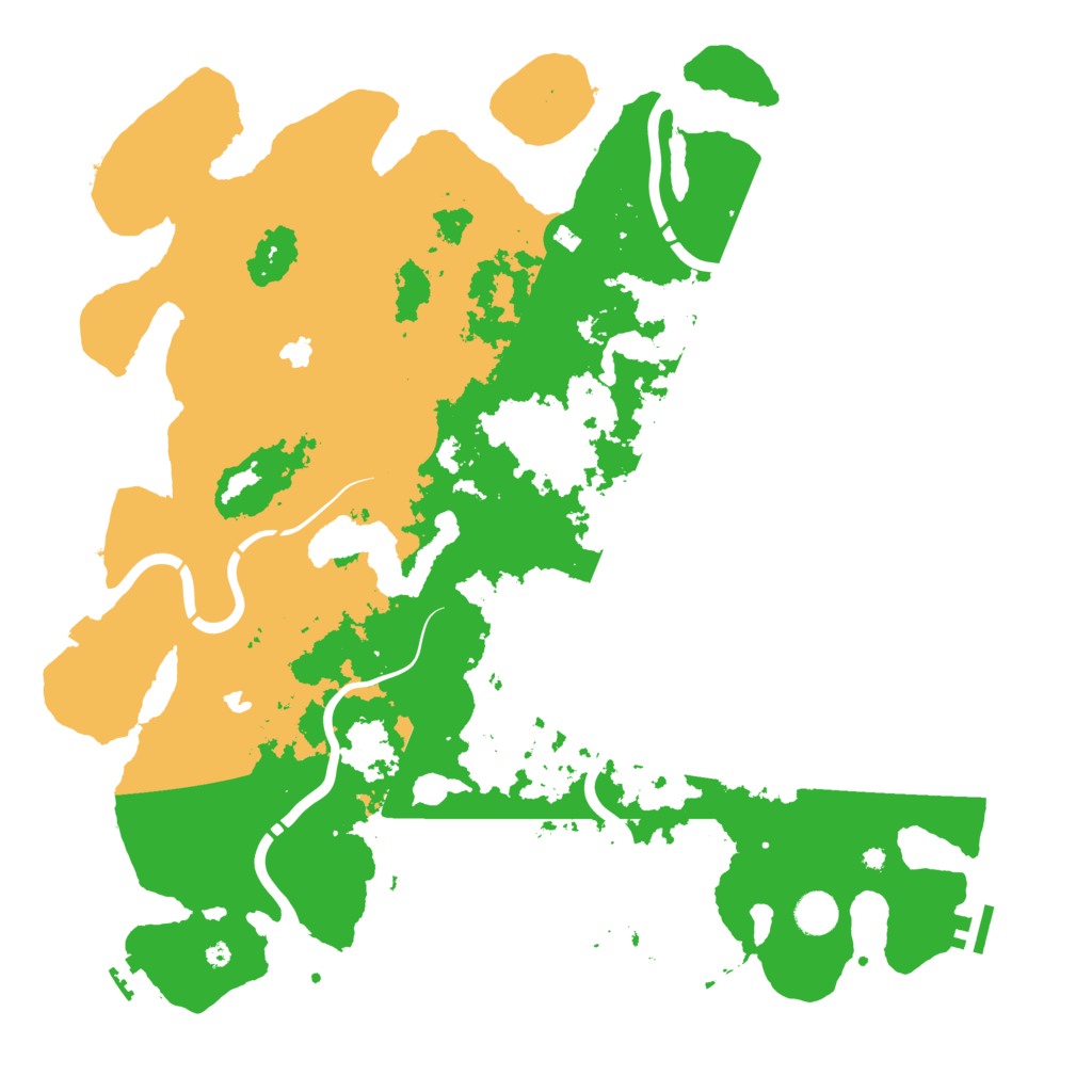 Biome Rust Map: Procedural Map, Size: 4500, Seed: 745511996