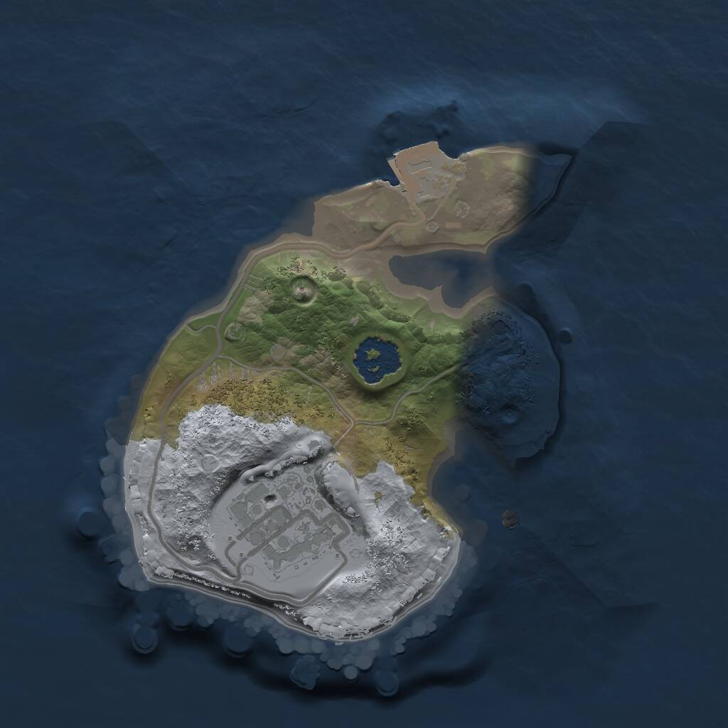 Rust Map: Procedural Map, Size: 1611, Seed: 2147483647, 2 Monuments