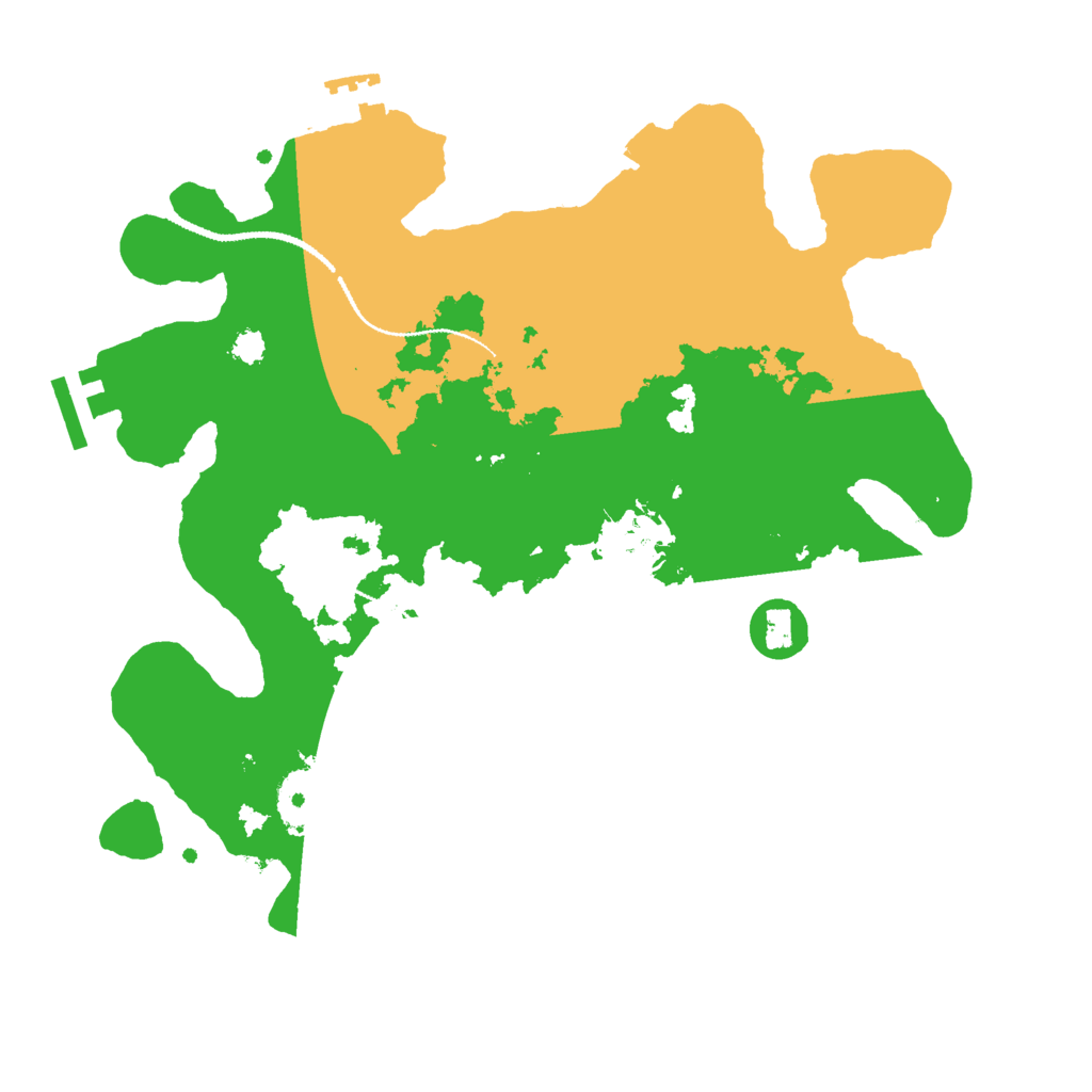 Biome Rust Map: Procedural Map, Size: 3000, Seed: 1275180496