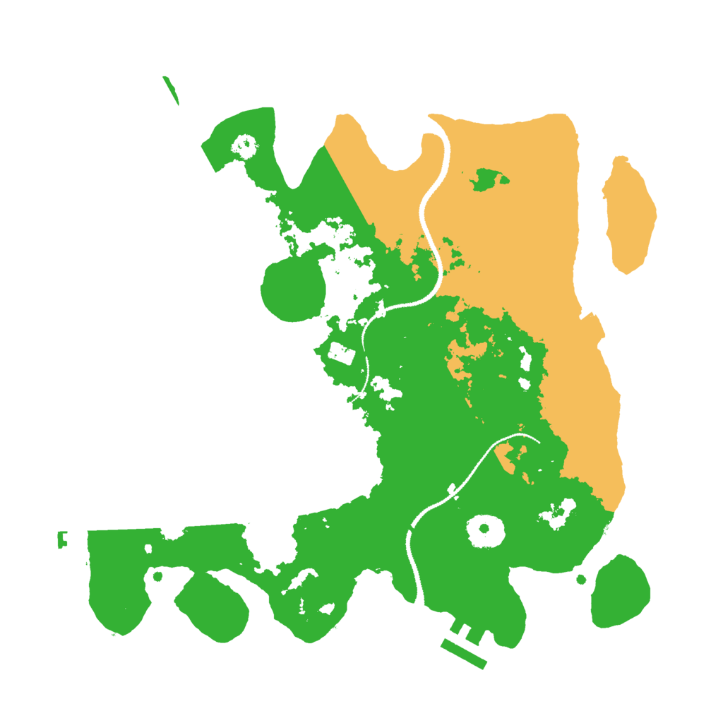 Biome Rust Map: Procedural Map, Size: 3000, Seed: 1367816011