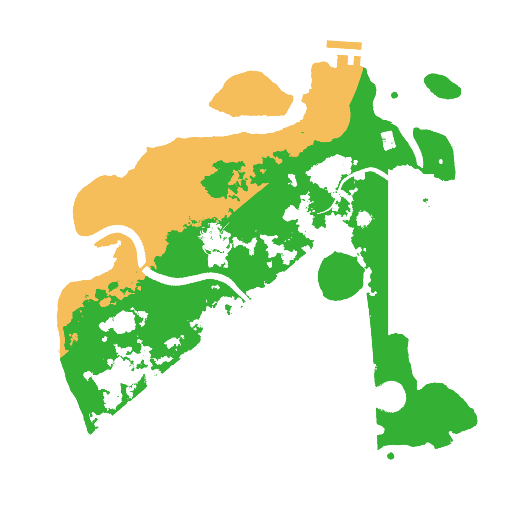 Biome Rust Map: Procedural Map, Size: 3000, Seed: 3158640