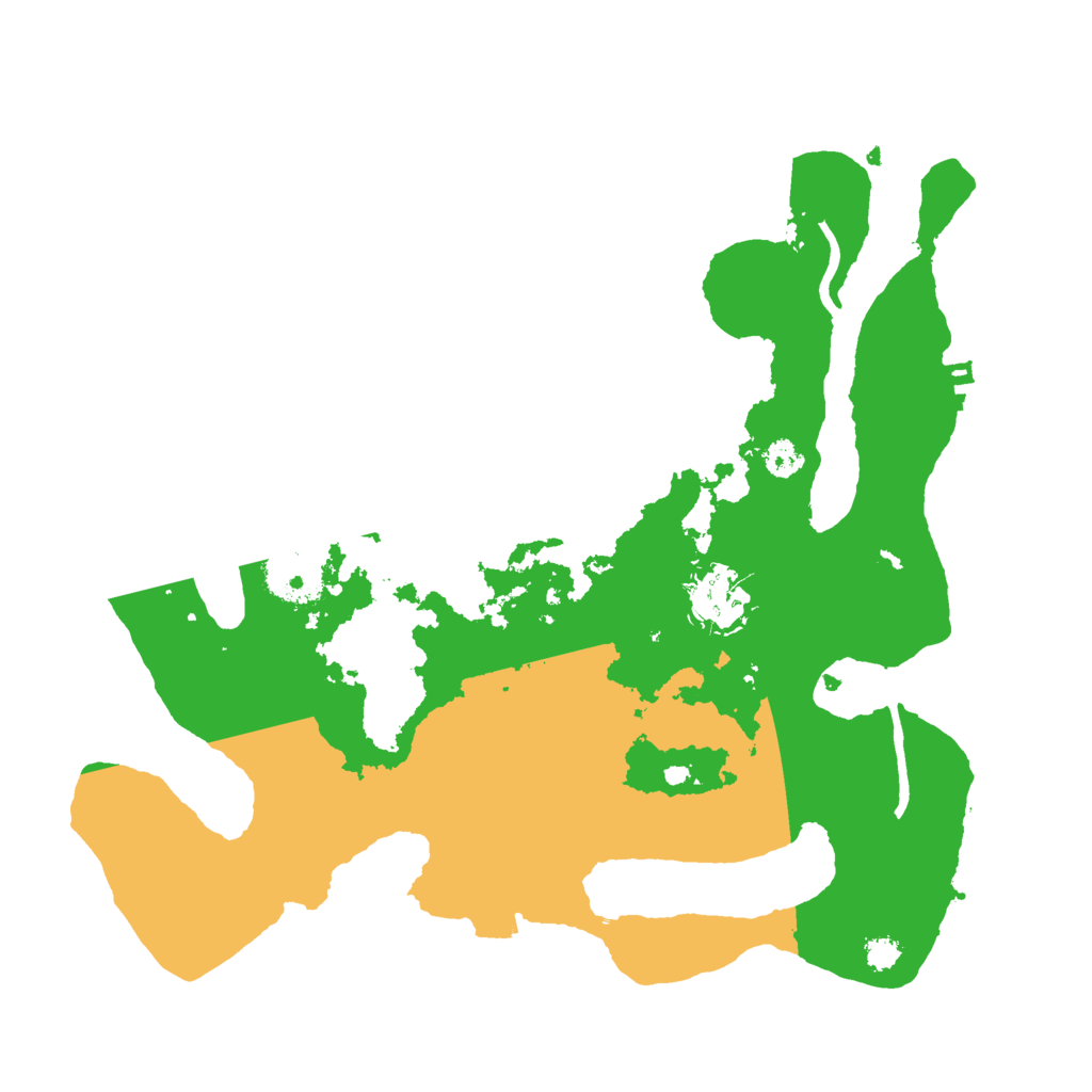 Biome Rust Map: Procedural Map, Size: 3000, Seed: 3139