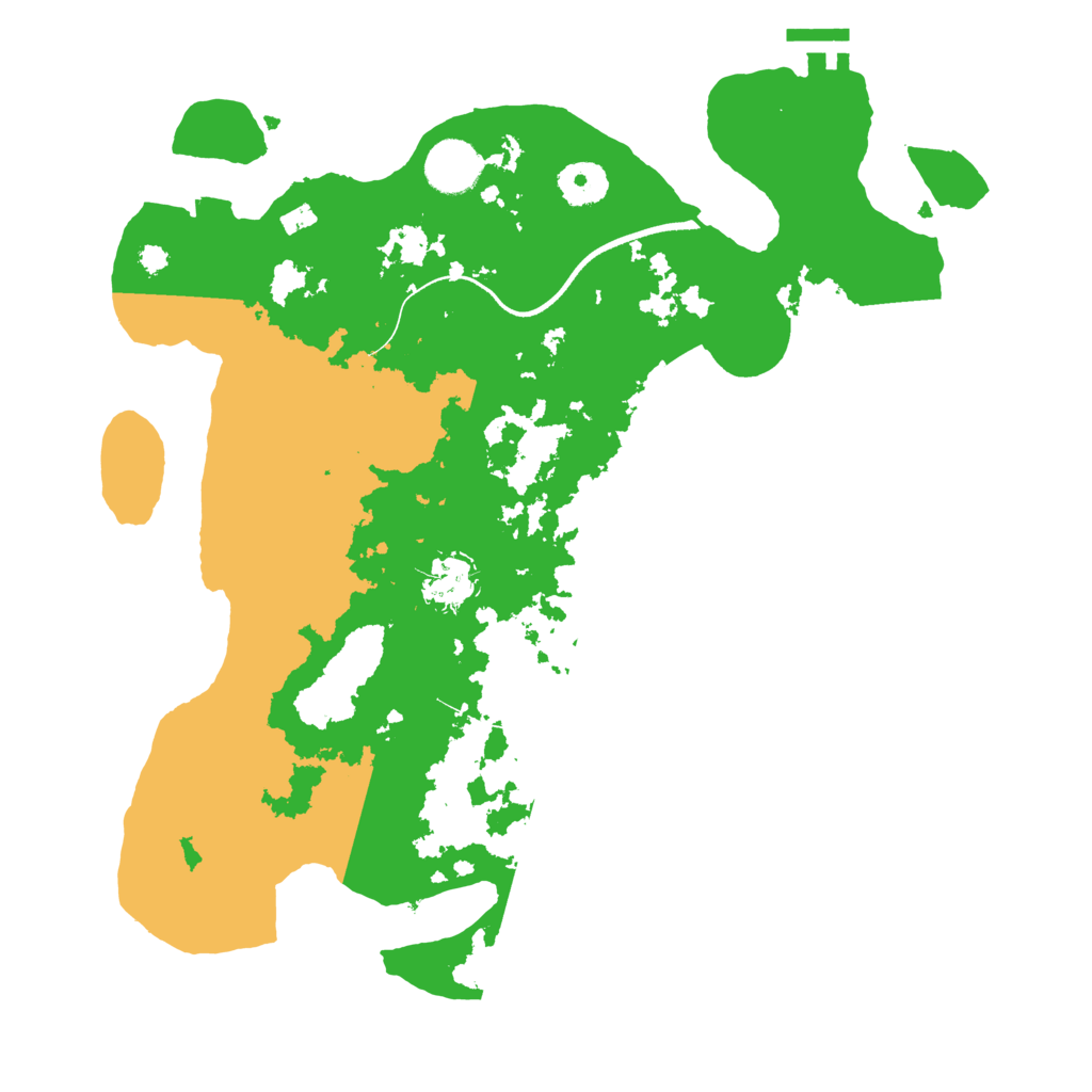 Biome Rust Map: Procedural Map, Size: 3500, Seed: 68917