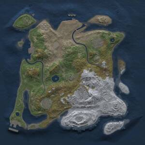 Thumbnail Rust Map: Procedural Map, Size: 3100, Seed: 3100, 10 Monuments