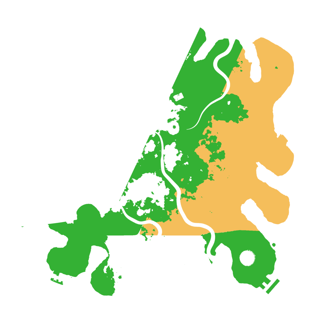 Biome Rust Map: Procedural Map, Size: 3600, Seed: 18225626
