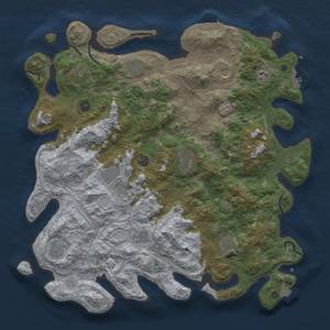 Thumbnail Rust Map: Procedural Map, Size: 4600, Seed: 422957133, 19 Monuments