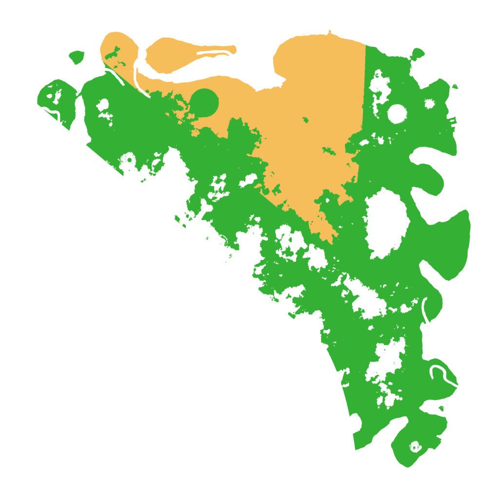 Biome Rust Map: Procedural Map, Size: 4600, Seed: 422957133