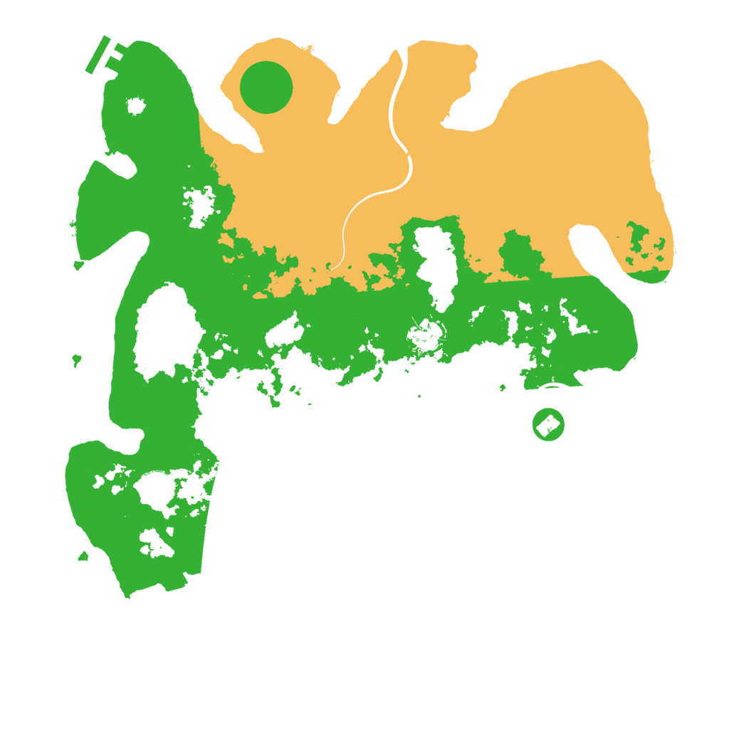 Biome Rust Map: Procedural Map, Size: 3650, Seed: 69203325