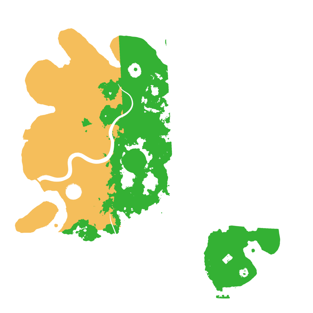 Biome Rust Map: Procedural Map, Size: 3500, Seed: 349180309
