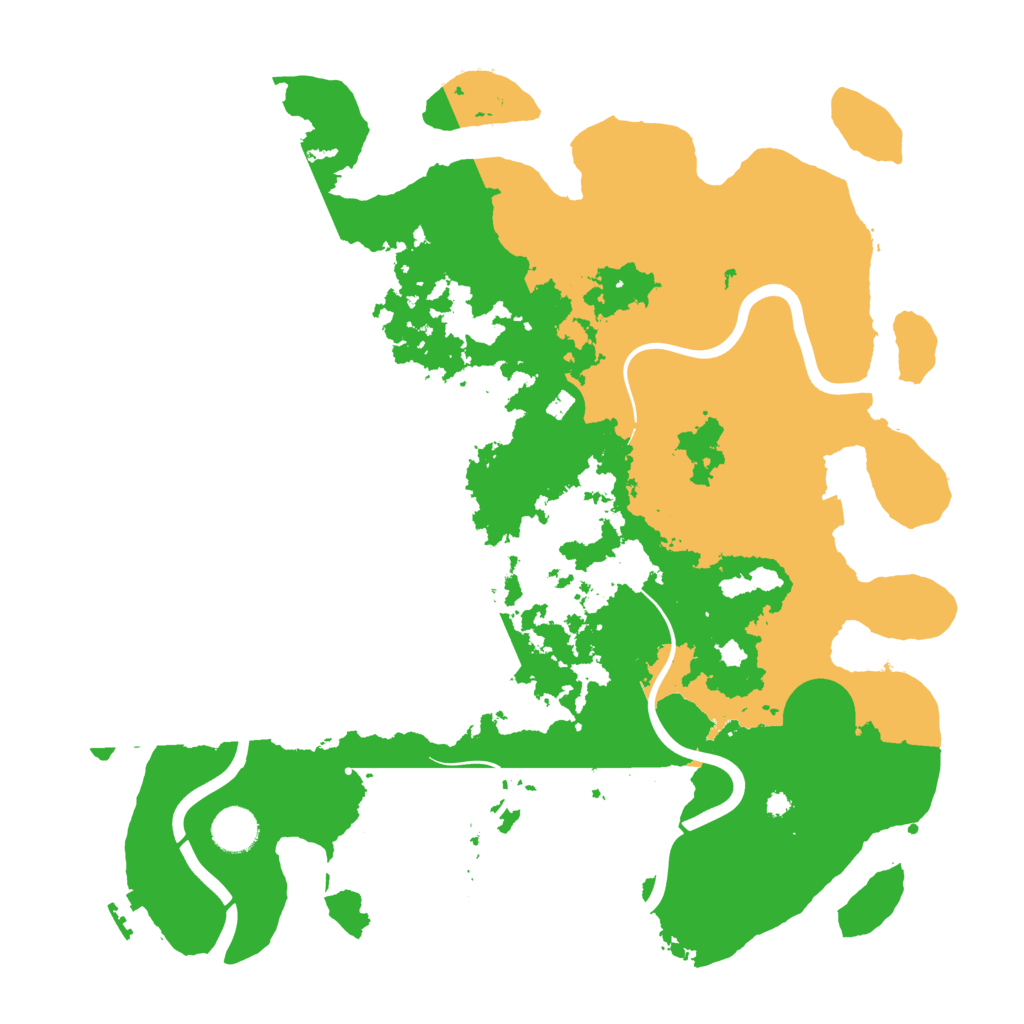 Biome Rust Map: Procedural Map, Size: 3900, Seed: 66952032