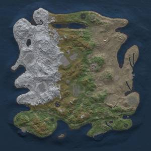 Thumbnail Rust Map: Procedural Map, Size: 4000, Seed: 1881390808, 19 Monuments