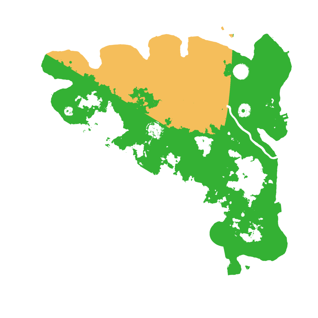 Biome Rust Map: Procedural Map, Size: 3600, Seed: 22806257