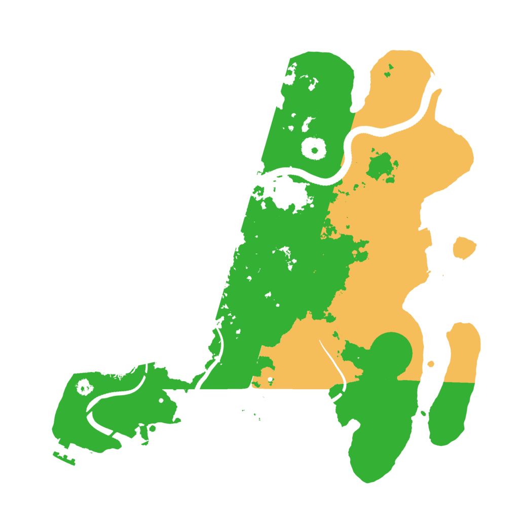 Biome Rust Map: Procedural Map, Size: 3250, Seed: 199606