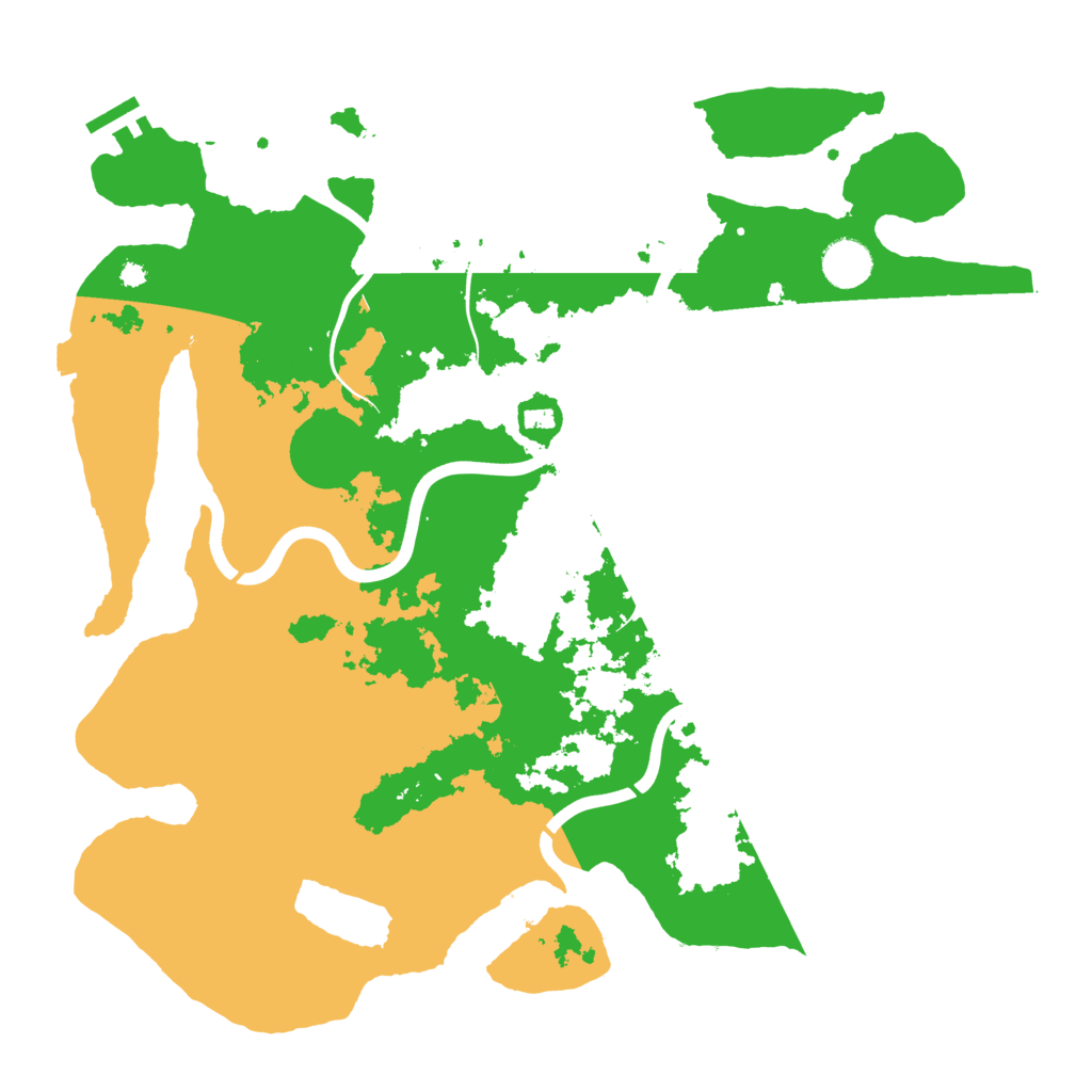 Biome Rust Map: Procedural Map, Size: 3900, Seed: 70649443