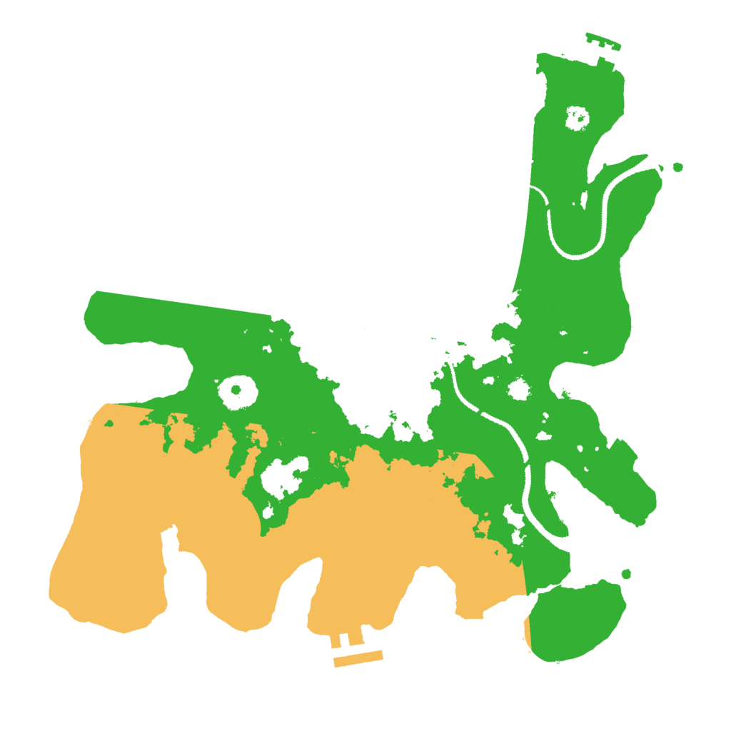 Biome Rust Map: Procedural Map, Size: 3000, Seed: 947186618
