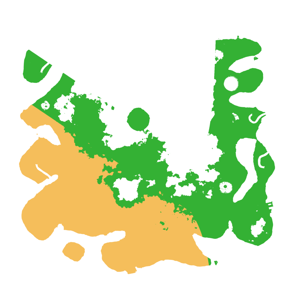 Biome Rust Map: Procedural Map, Size: 3600, Seed: 12811