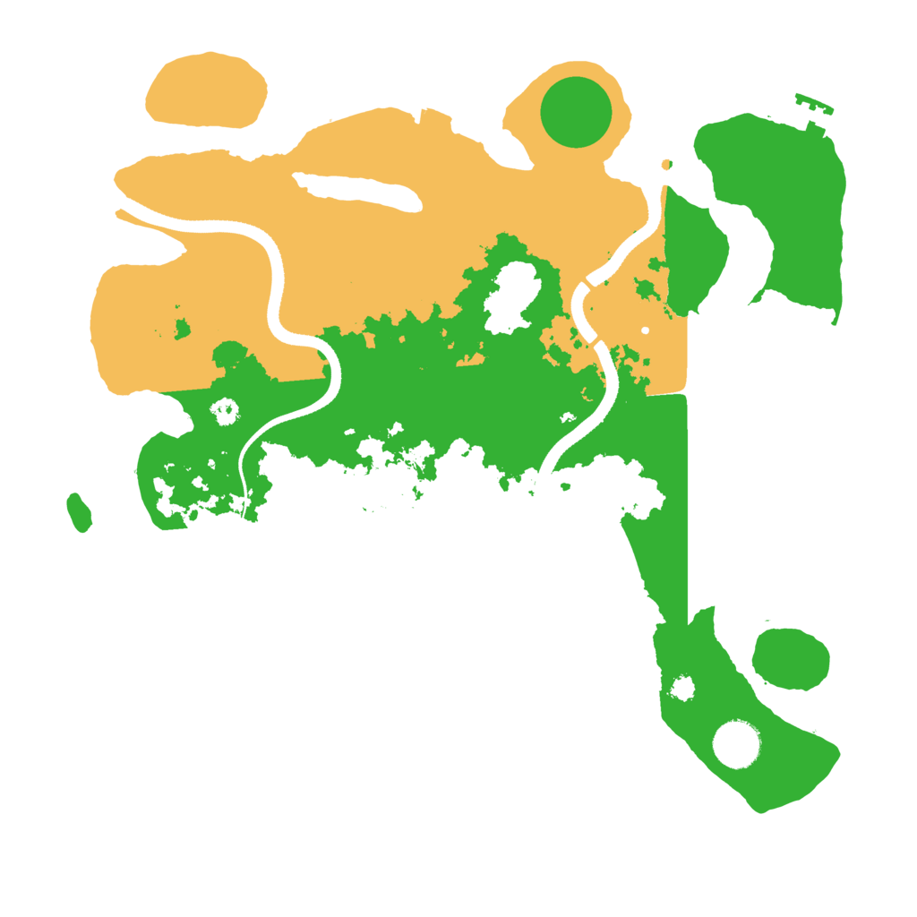 Biome Rust Map: Procedural Map, Size: 3400, Seed: 14325873