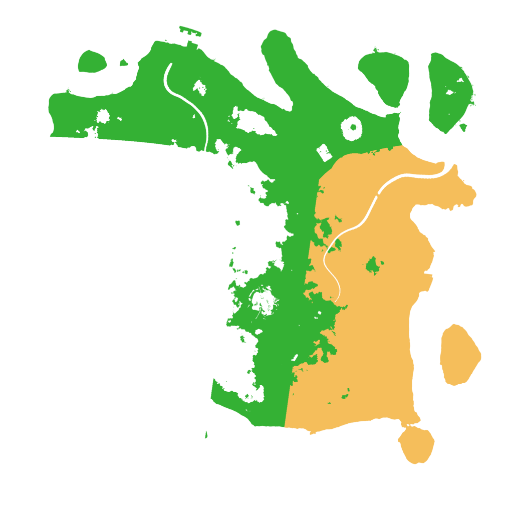 Biome Rust Map: Procedural Map, Size: 3400, Seed: 62718314