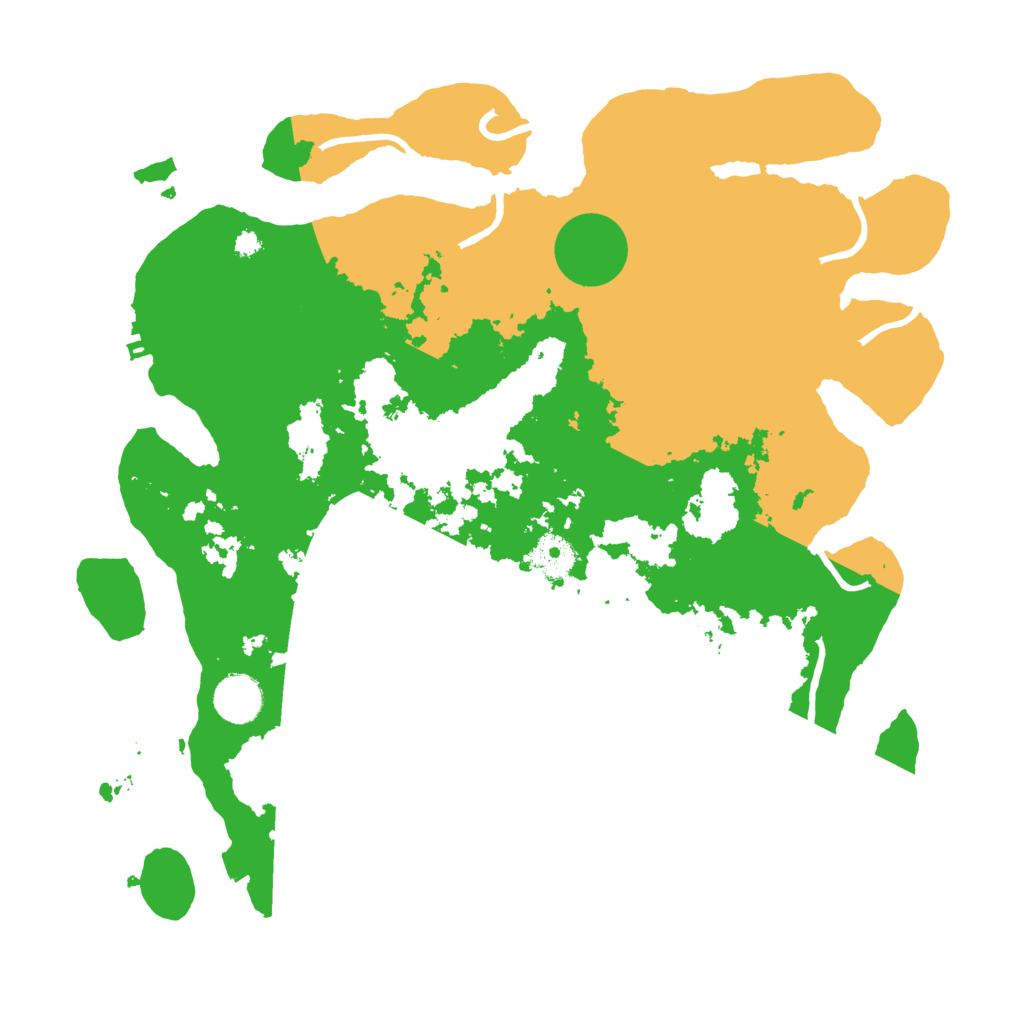 Biome Rust Map: Procedural Map, Size: 3700, Seed: 674928238