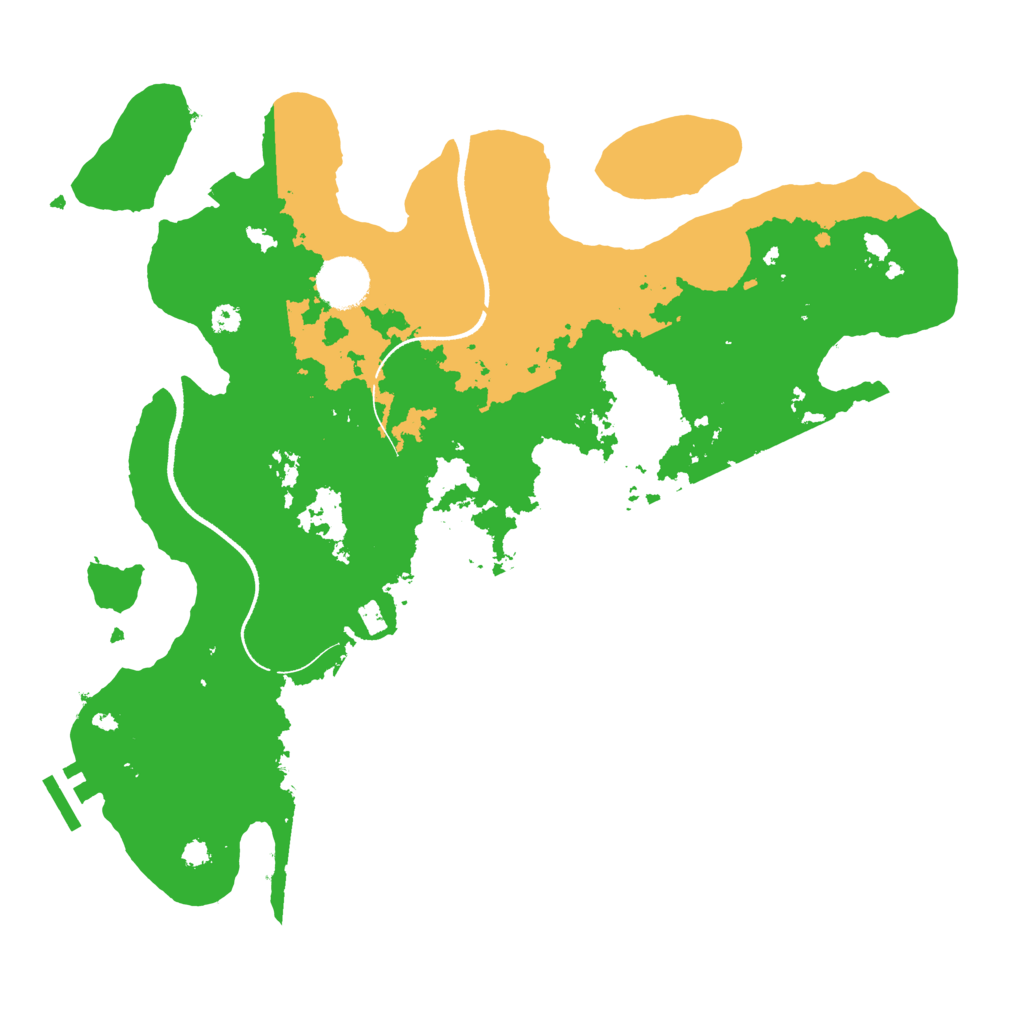 Biome Rust Map: Procedural Map, Size: 3500, Seed: 50971589