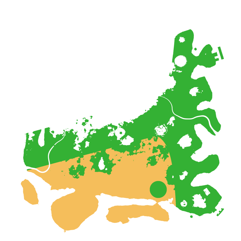 Biome Rust Map: Procedural Map, Size: 3750, Seed: 152438638