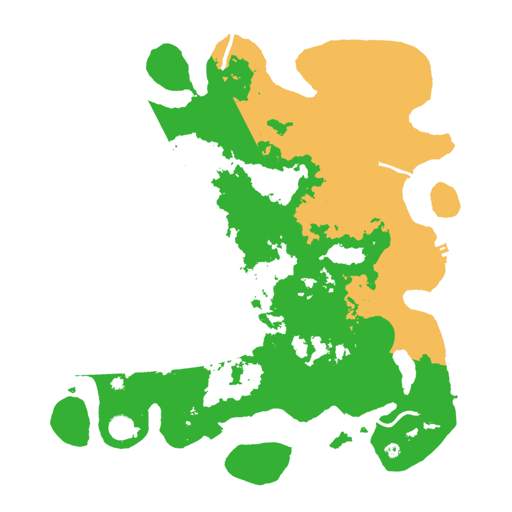 Biome Rust Map: Procedural Map, Size: 3600, Seed: 21109686