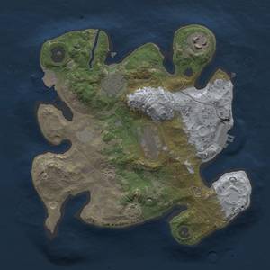 Thumbnail Rust Map: Procedural Map, Size: 2500, Seed: 885246320, 9 Monuments