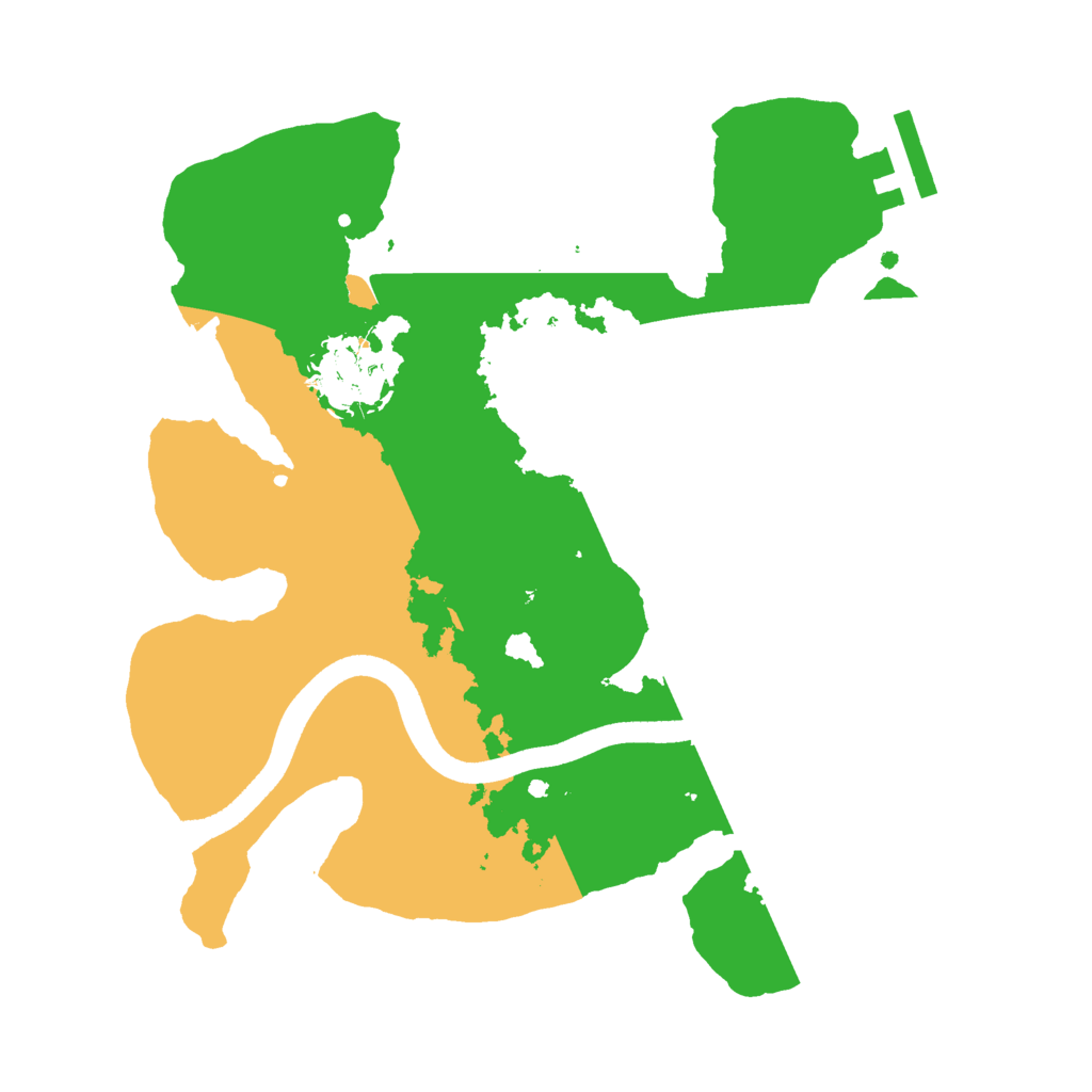 Biome Rust Map: Procedural Map, Size: 2500, Seed: 885246320