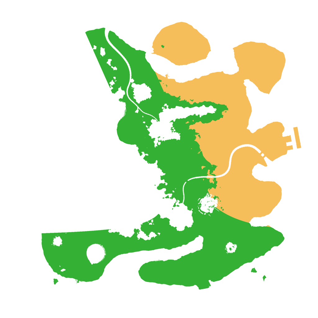 Biome Rust Map: Procedural Map, Size: 3000, Seed: 74713